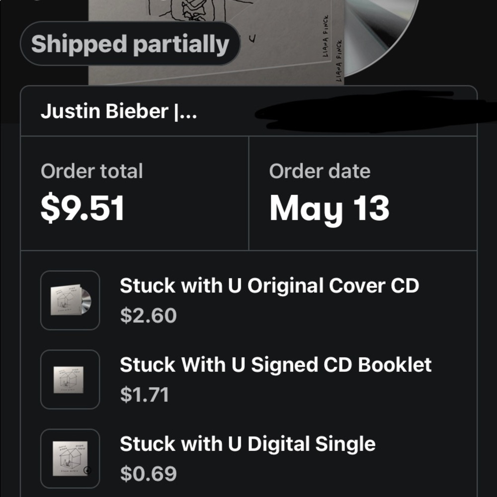 Stuck with U Signed CD